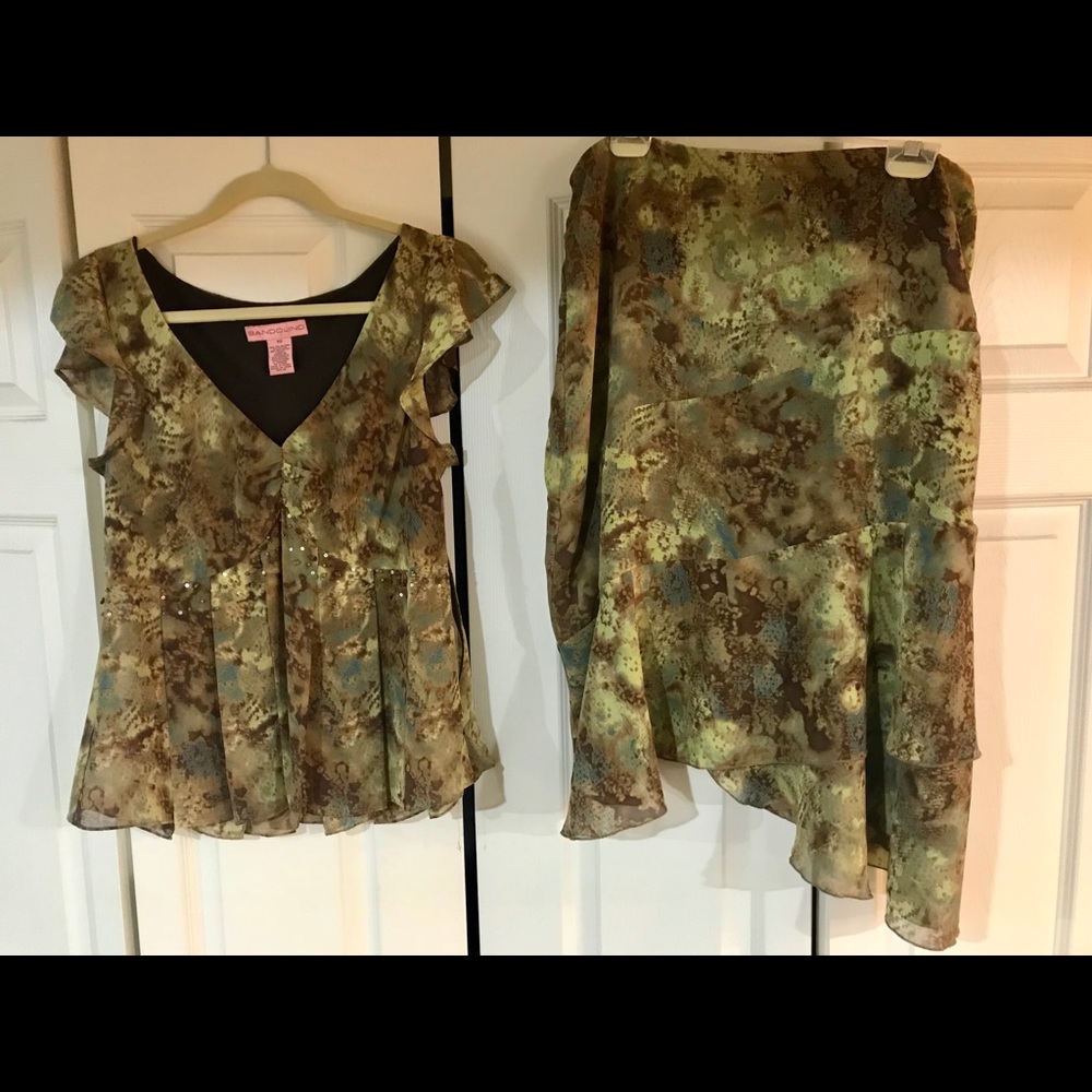 2 piece adorable  skirt and top,